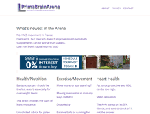 Tablet Screenshot of primabrainarena.com